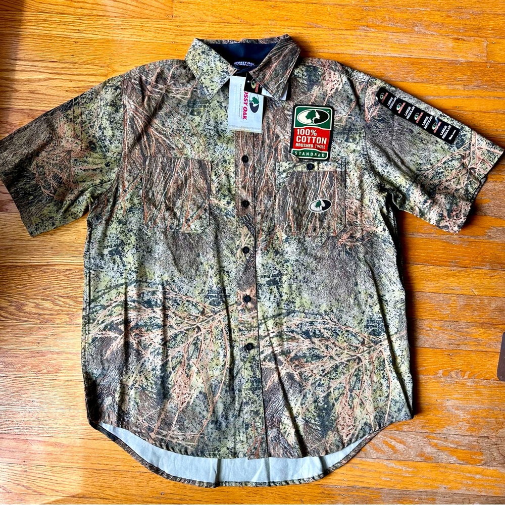 Mossy Oaks Pursuit, NWT, brushed twill, camo print, Size L